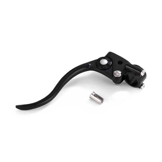 Kustom Tech DeLuxe mechanical clutch lever assembly. Black - Kustom Tech motorcycle part