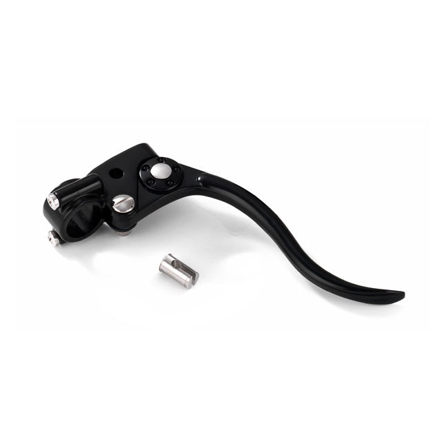Kustom Tech DeLuxe mechanical brake lever assembly. Black - Kustom Tech motorcycle part