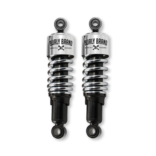 Burly, Slammer 10.5" Lowering Shocks. Chrome