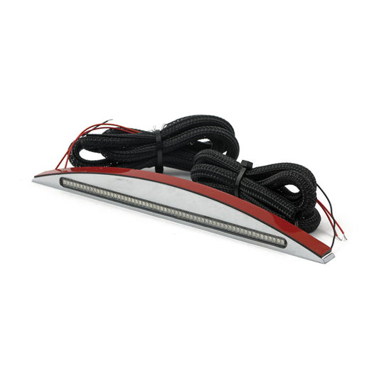 Custom Dynamics Breakout LED taillight. Chrome. Clear lens - Custom Dynamics tail lights at Pedro's Parts