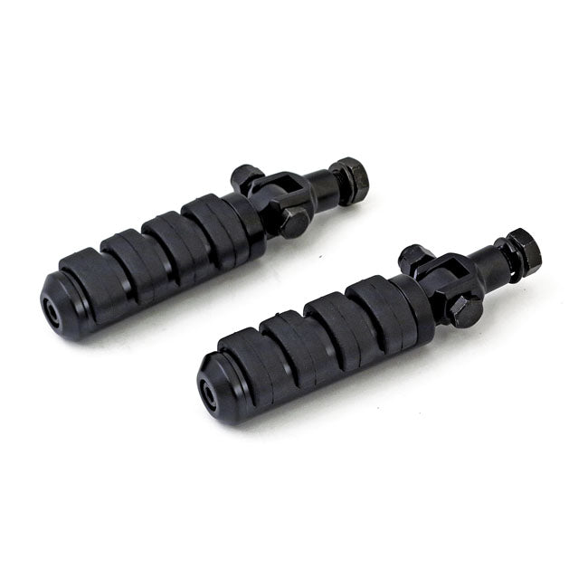 Comfort Stud Mount Foot Peg Kit. 1/2-20. Black