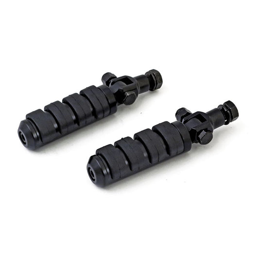 Comfort Stud Mount Foot Peg Kit. 1/2-20. Black