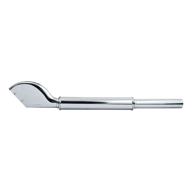 OEM Style Fishtail Universal Muffler 34-1/2" Long Chrome