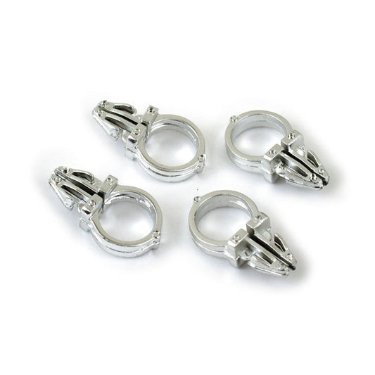 Chrome Handlebar Wire Clips