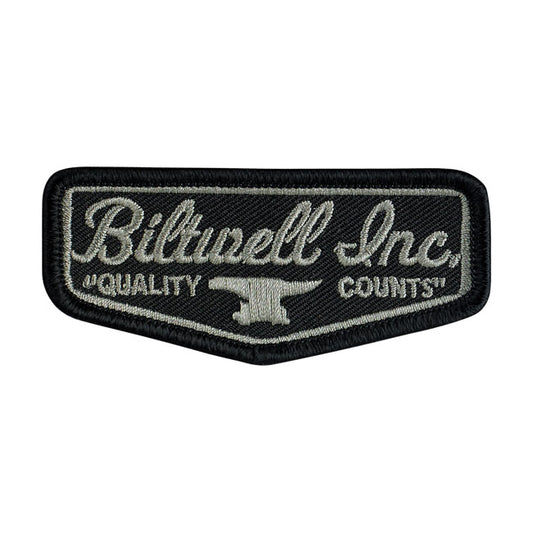 Biltwell Logo patch 3" black/grey from Biltwell at Pedro’s Parts