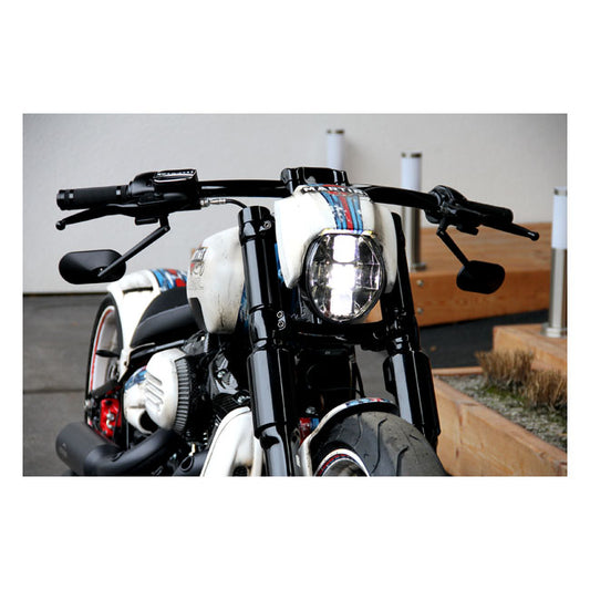 Cult-Werk, FXBR Headlamp Mask 'V-Rod Style'. Matte Black