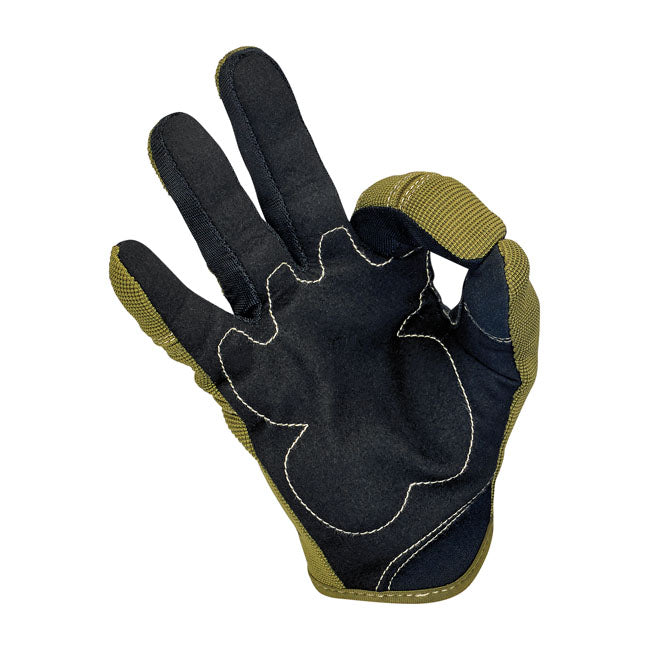 Biltwell Moto Gloves olive/black/tan from Biltwell at Pedro’s Parts