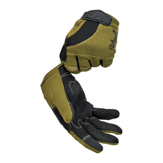 Biltwell Moto Gloves olive/black/tan from Biltwell at Pedro’s Parts