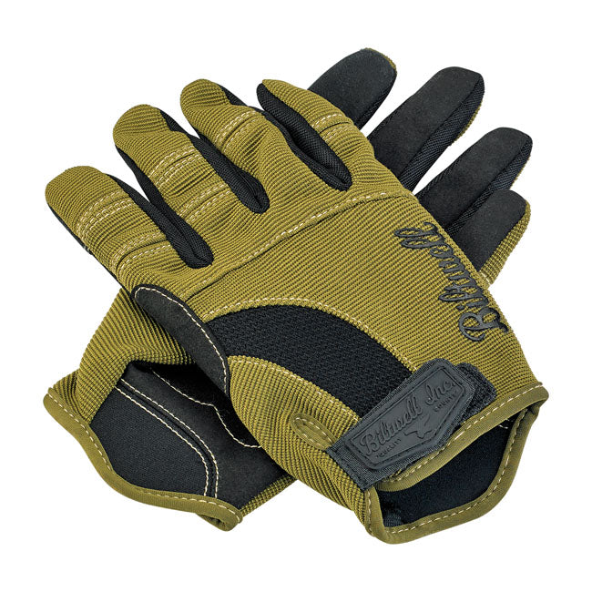 Biltwell Moto Gloves olive/black/tan from Biltwell at Pedro’s Parts