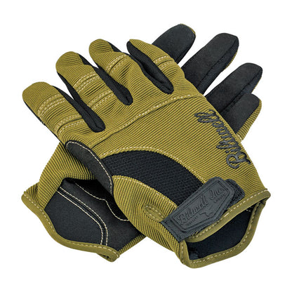 Biltwell Moto Gloves olive/black/tan from Biltwell at Pedro’s Parts