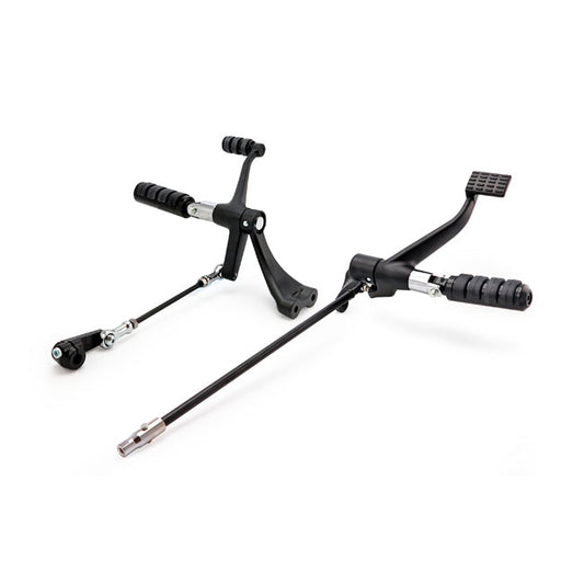 Evo XL Forward Control Kit. ISO Pegs. Black
