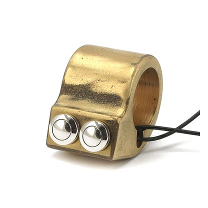 Wannabe Choppers WannaButton 1 Inch Switch Housing - Brass