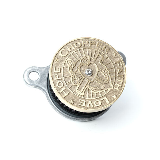 Wannabe Choppers WannaSucker CFLH Air Cleaner - Brass - 91-22 XL Sportster (Excl. XR1200) (NU)