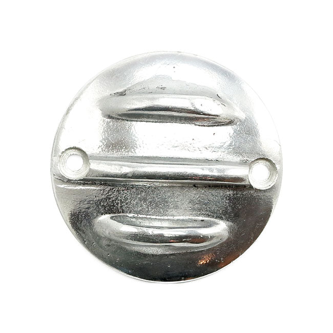 Wannabe Choppers Ribbed Point Cover - Aluminium - Horizontal mount - 70-99 (NU) Big Twin (Excl. TC); 04-21 XL Sportster (Excl. 08-12 (NU) XR1200)