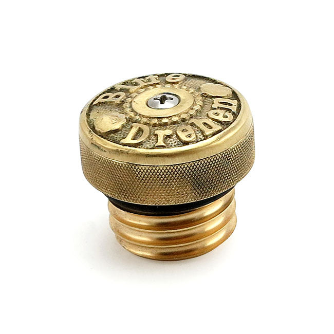 Wannabe Choppers Bitte Drehen Gas Cap - Brass - 83-95 H-D (NU)