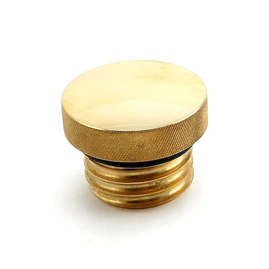 Wannabe Choppers Smooth Gas Cap - Brass - 83-95 H-D (NU)