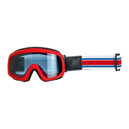 Biltwell Overland 2.0 Racer goggle R/W/B from Biltwell at Pedro’s Parts