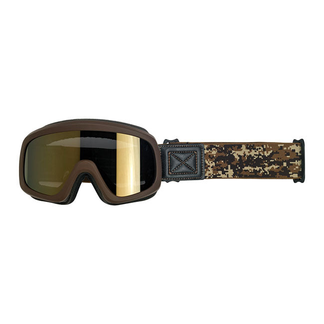 Biltwell Overland 2.0 Grunt goggle desert camo from Biltwell at Pedro’s Parts