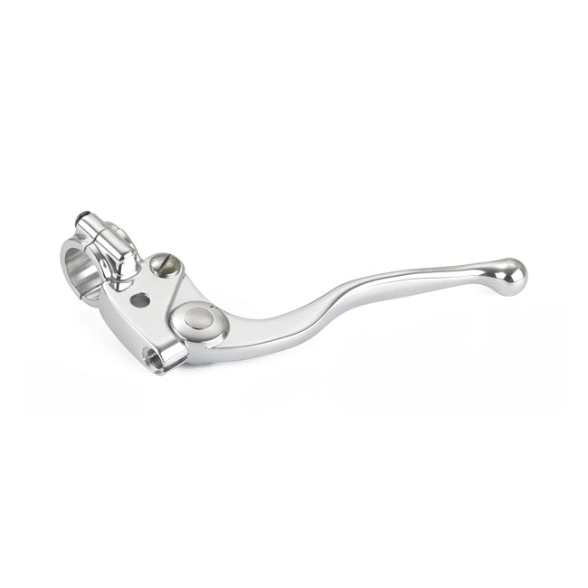 Kustom Tech Grimeca clutch lever assembly polished - Kustom Tech motorcycle part