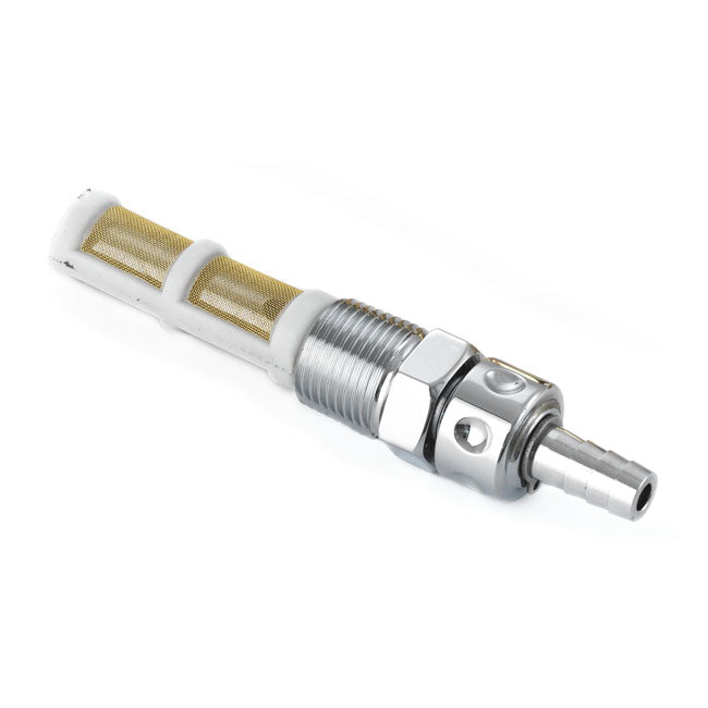 Kustom Tech brass petcock chrome - Kustom Tech motorcycle part