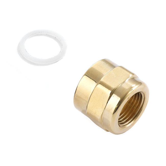 Kustom Tech brass adapter polished - Kustom Tech motorcycle part