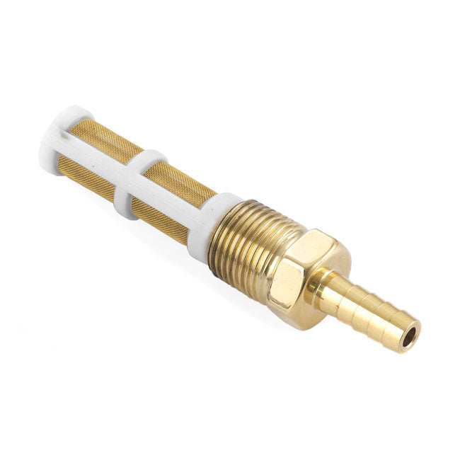 Kustom Tech brass 3/8" NPT custom fuel line fitting polished - Kustom Tech motorcycle part