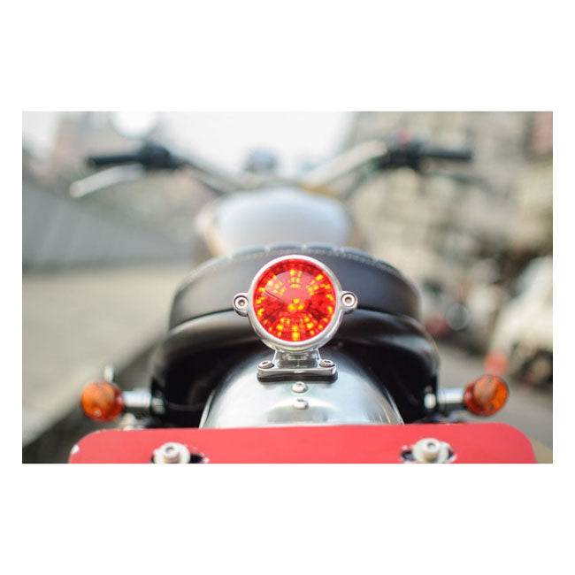 Motone, Eldorado Tail Light with Fender Mount. Polished