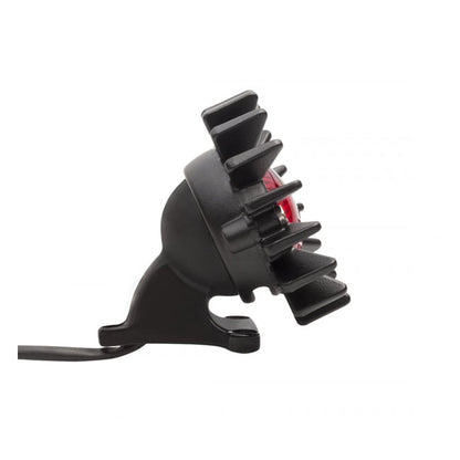 Motone, Big Fin Tail Light with Fender Mount. Black