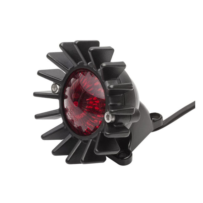 Motone, Big Fin Tail Light with Fender Mount. Black
