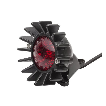 Motone, Big Fin Tail Light with Fender Mount. Black