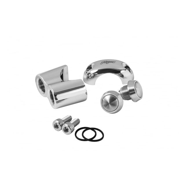 Motone, Micro Switch with 2 Buttons. Chrome. 1" Handlebars
