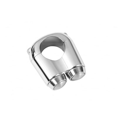 Motone, Micro Switch with 2 Buttons. Chrome. 7/8" Handlebars