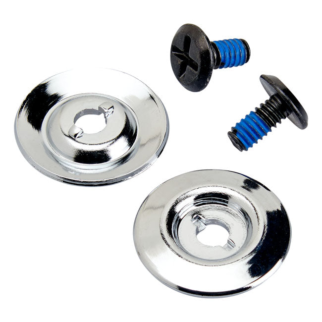 Biltwell Helmet Hardware Kit - Chrome - Helmet Accessories at Pedro’s Parts