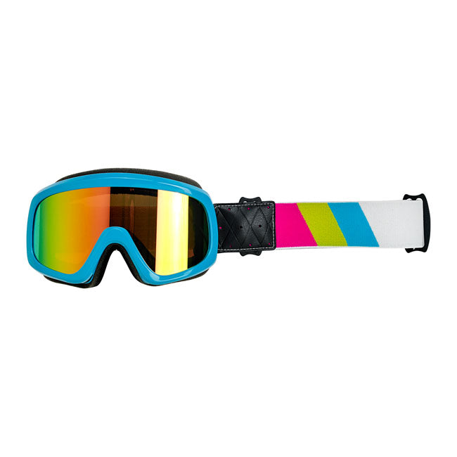 Biltwell Overland 2.0 Tri-Stripe goggle jet boat from Biltwell at Pedro’s Parts