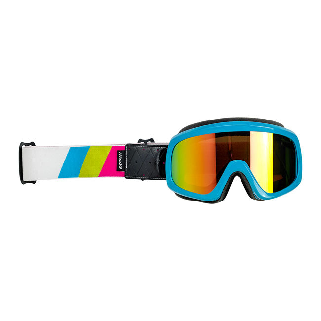 Biltwell Overland 2.0 Tri-Stripe goggle jet boat from Biltwell at Pedro’s Parts