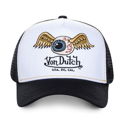 Von Dutch Eyes Baseball Cap White/black