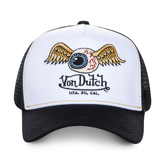 Von Dutch Eyes Baseball Cap White/black