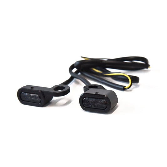 Fastline, Below Bar LED Turn Signal Set. Black