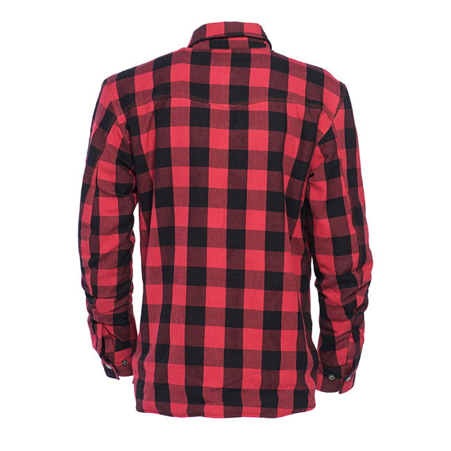 WCC Dominator Riding Flannel Shirt Red/black CE Appr