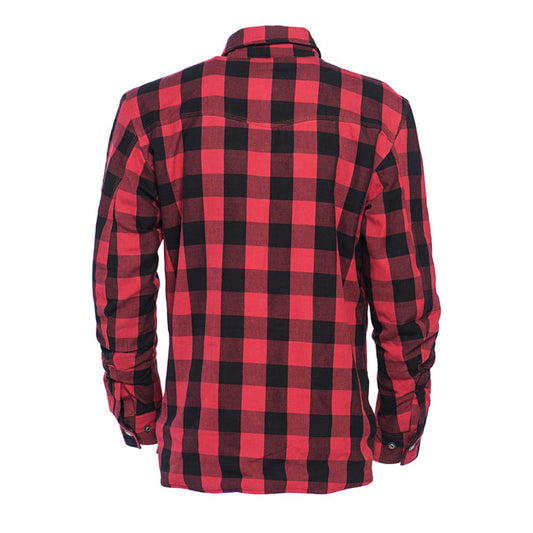 WCC Dominator Riding Flannel Shirt Red/black CE Appr