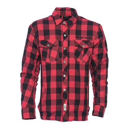 WCC Dominator Riding Flannel Shirt Red/black CE Appr