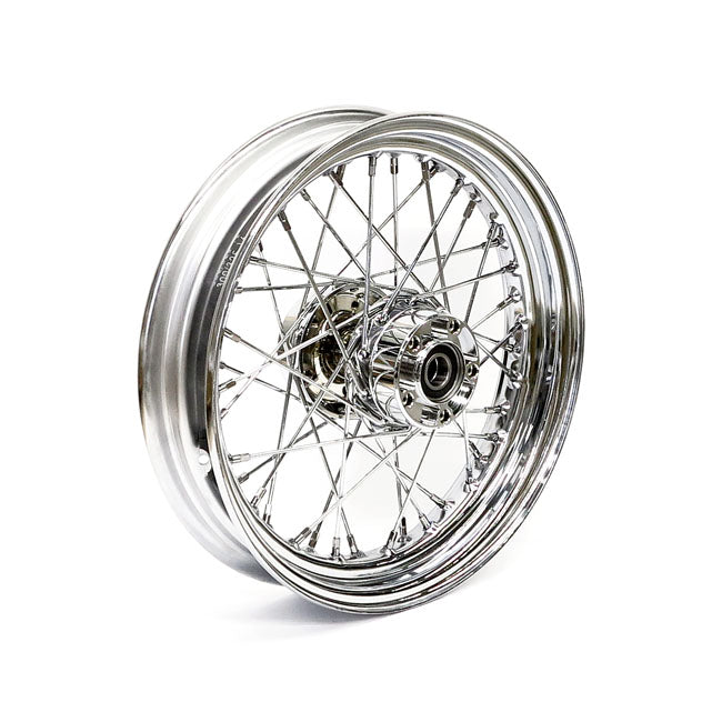 3.00 X 16 Rear Wheel 40 Spokes Chrome