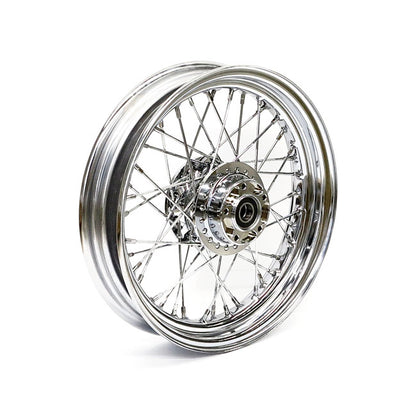 3.00 X 16 Front Wheel 40 Spokes Chrome