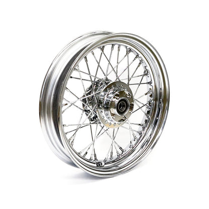 3.00 X 16 Front Wheel 40 Spokes Chrome