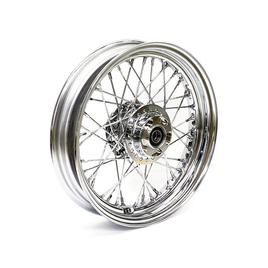 3.00 X 16 Front Wheel 40 Spokes Chrome