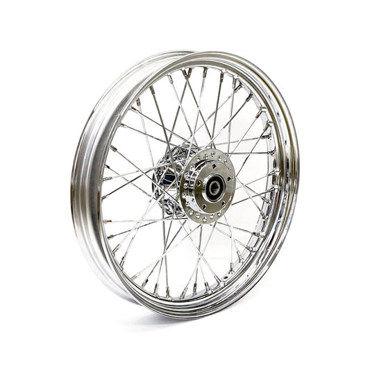 2.50 X 19 Front Wheel 40 Spokes Chrome