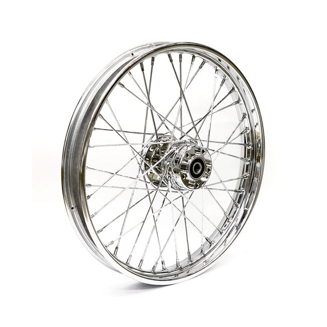 2.15 X 21 Front Wheel 40 Spokes Chrome