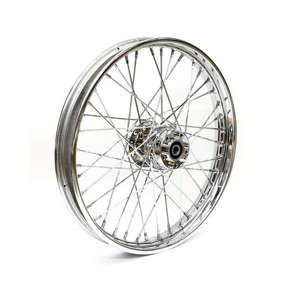 2.15 X 21 Front Wheel 40 Spokes Chrome