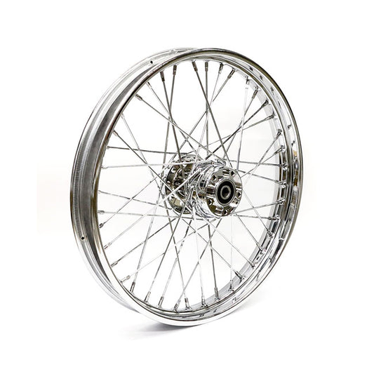 2.15 X 21 Front Wheel 40 Spokes Chrome