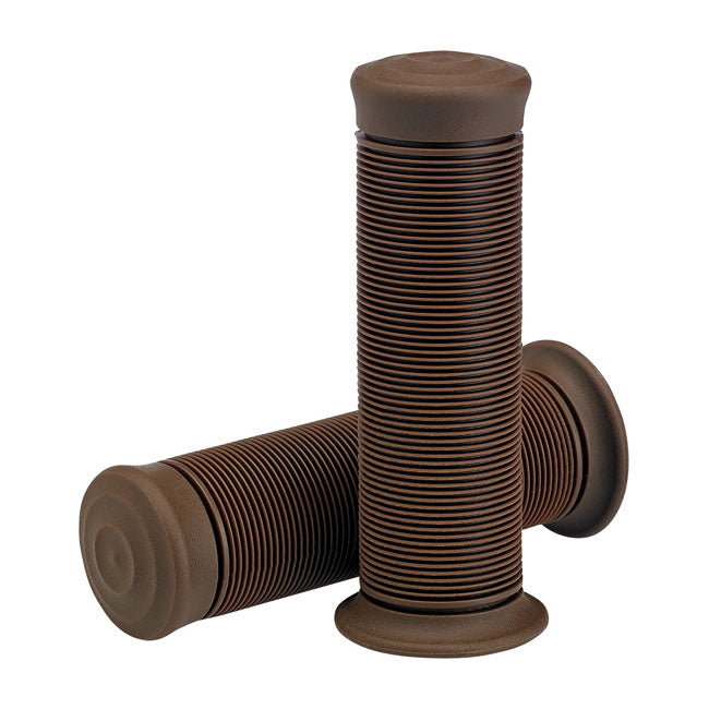 Biltwell 7/8" TPV grips Kung Fu chocolate from Biltwell at Pedro’s Parts